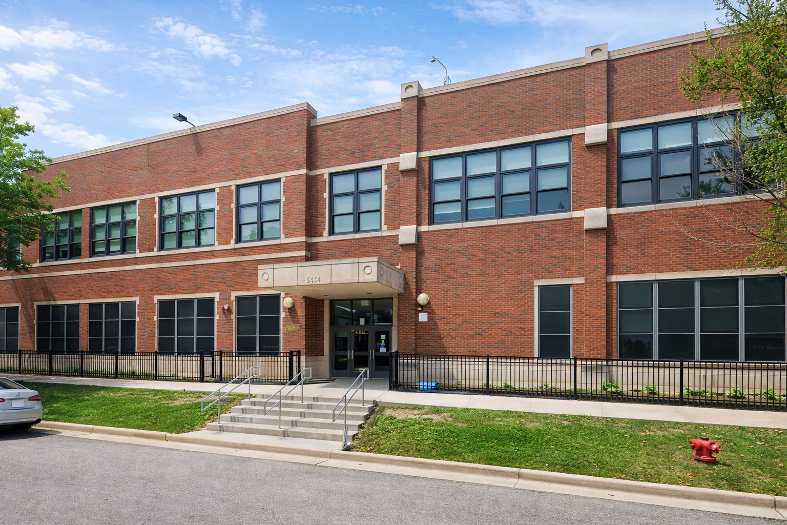 Main entrance of Mark Twain Elementary